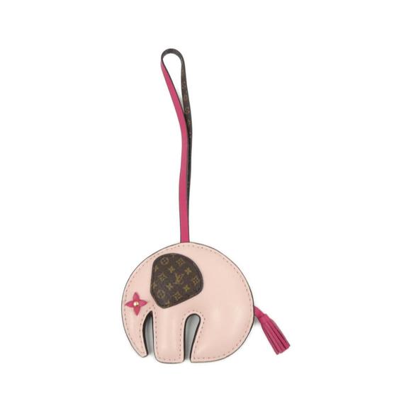 LOUIS VUITTON Pink Monogram Bag Charm - Picture 1 of 5